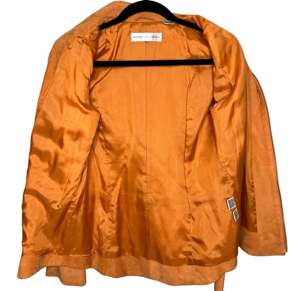 Dana Buchman 100% Suede Double Zip Women's Jacket Size 10 - Picture 6 of 8